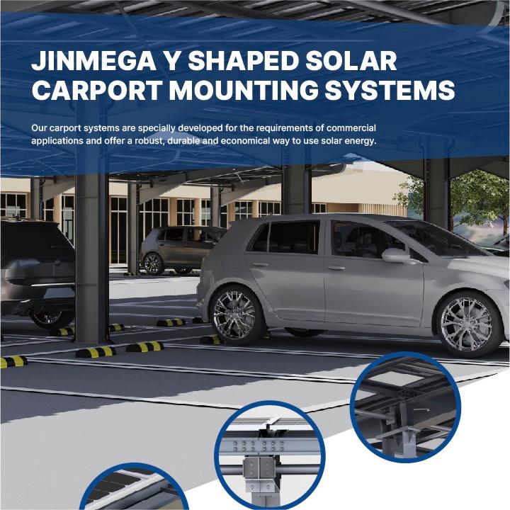 Product Spotlight | JinMega Y-Shaped Solar Carport Mounting System