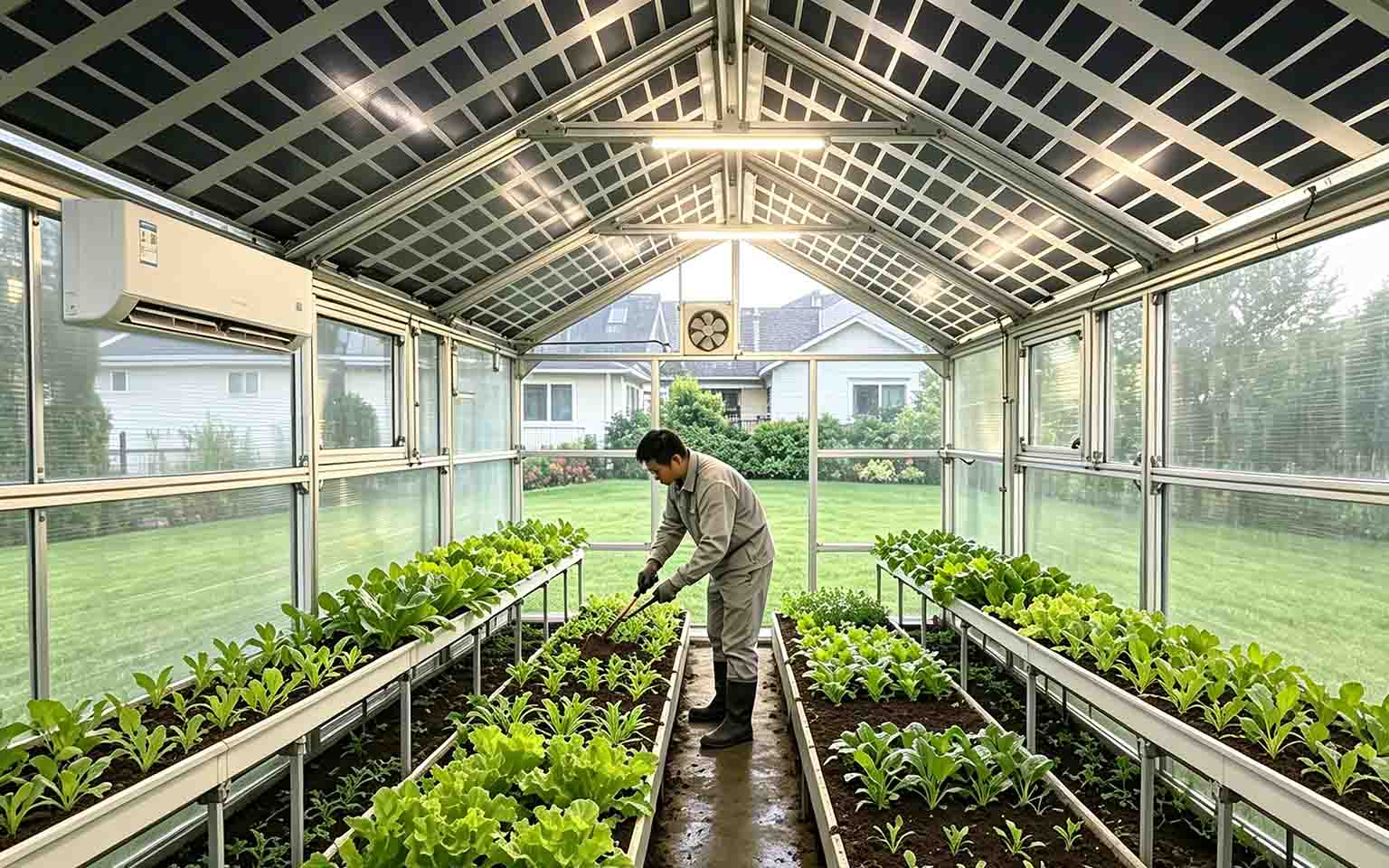 Aluminum frame solar greenhouse Aluminum frame solar greenhouse